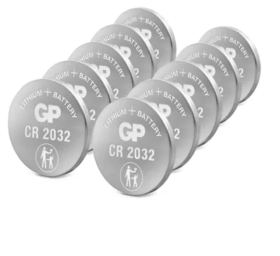 Produktbild von CR2032 GP Lithium Knopfzelle 3V 10 Stück