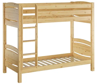 Produktbild von Etagenbett Massivholz Kiefer 90x200cm Stockbett hohes Bett Zubehör wählbar V-60.13-09Ni70Rollrost inkl.
