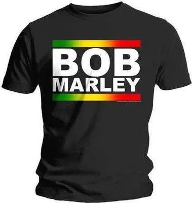Produktbild von Bob Marley Rasta Band Block T Shirt: klein