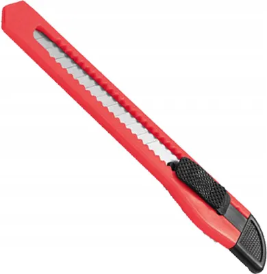 Produktbild von 9mm Universalmesser für Tapeten, Folien, Papier & Kartons - Rot, 1 Stück