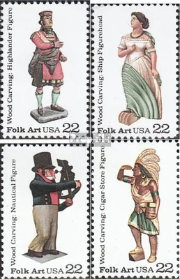 Produktbild von Briefmarken USA 1986 Mi 1852-1855 (kompl.Ausg.) postfrisch Amerikanische Volkskunst
