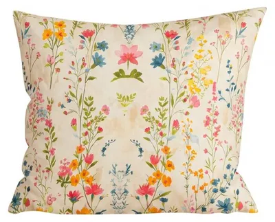Produktbild von Mikrofaser-Kissenbezug MILLEFLEUR 45x45 cm, farbig