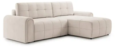 Produktbild von Selsey Simolla – Ecksofa mit Schlaffunktion und Bettkasten, rechts, Chenille, Creme