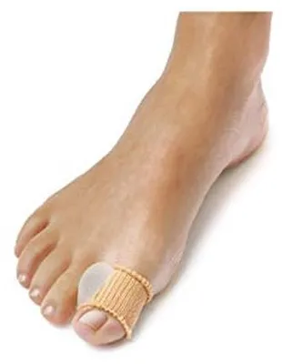 Productafbeelding van Afstandhouder voor Vingers - Gel Bunion Toe Spreader met Ribbelstof - Medium