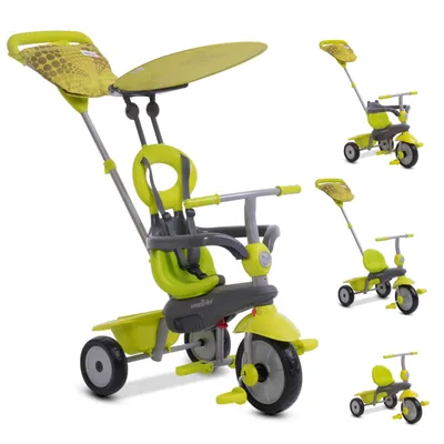 Produktbild von smarTrike Vanilla 4-in-1 Dreirad grün, mitwachsend, Touch Steering, UV-Schutzdach