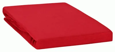 Produktbild von Topper Spannbettlaken Spannbetttuch Line green 160g/m² 100% Baumwolle 140x200 - 160x220-rot