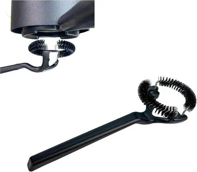 Immagine prodotto di 2 spazzole per la pulizia dell'espresso per gruppi da 58 mm, con setole in nylon rimovibili a 360°