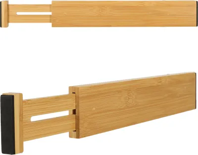 Zdjęcie produktu dla Organizer do szuflady regulowany separator bambusowy 43x6x1,5cm 1 szt