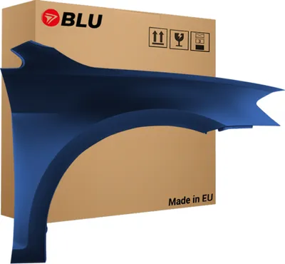 Immagine prodotto di BLU Parafango compatibile con VW Volkswagen Golf VII 7 LH5X Destra Blau Nacht Blau Metallisch | 2012-2017 | Anteriore | Verniciato | Pronto per il montaggio | Acciaio