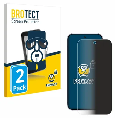 Produktbild von 2x BROTECT Sichtschutzfolie für Google Pixel 10 Pro Anti-Spy Privacy Sichtschutz Blickschutz Folie Blaulicht-Schutz