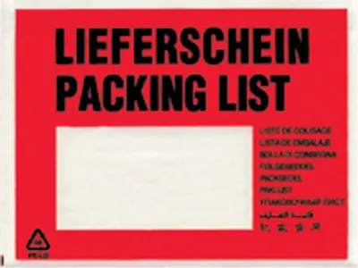 Produktbild von 1000 Dokumententaschen Lieferscheintaschen DIN C6 "Lieferschein"