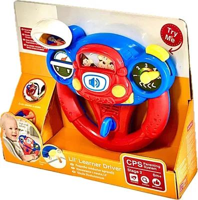 Obrázok produktu pre Red Loon interaktívna detská hračka volant do auta vzdelávacia hračka pre jemnú motoriku s prísavkou