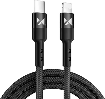 Produktbild von Wozinsky Lightning zu USB-C Kabel 18W, 480Mb/s, 2m - Schwarz, Schnellladekabel für iPhone