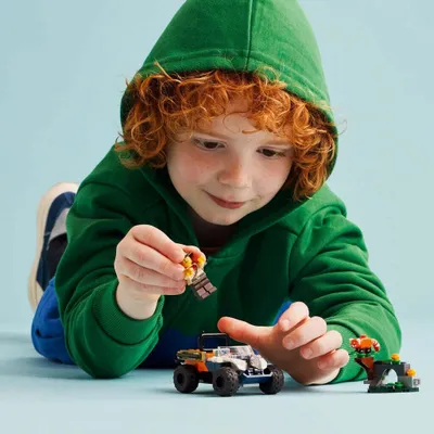 Obrázek produktu pro LEGO City Čtyřkolka na průzkum džungle – mise panda červená, Sada na stavění, 6 rok/roky, Plast, 92 kusů, 124 g