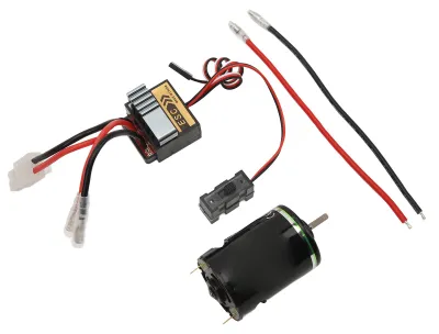 Immagine prodotto di Motore a spazzole 540 con ESC 320 A, motore elettrico RC impermeabile ad alte prestazioni per Axial Scx10 90046 27T