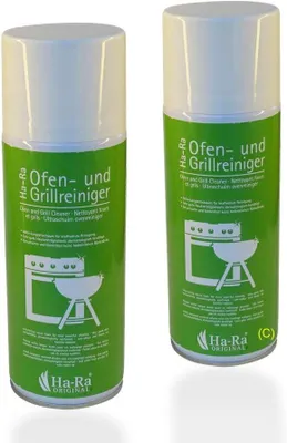 Produktbild von Ha-Ra 2er Set Ofen- & Grillreiniger 400ml I ergiebiger & fettlösender Backofen und Grillreiniger I für Töpfe, Pfannen, Grill & Ofen I geruchsarm,