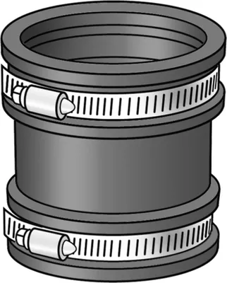 Immagine prodotto di KE Kelit ASP530, PHONEX, AS-PLUS, raccordo flessibile, EPDM, d125-135, 1 pezzo.