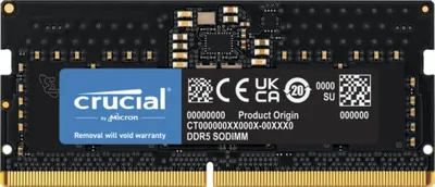 Immagine prodotto di Crucial - DDR5 - Modulo - 8 GB - SO DIMM 262-PIN - 4800 MHz / PC5-38400