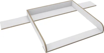 Produktbild von regalik Wickelaufsatz mit Platte für Hemnes von IKEA, Wickeltischaufsatz für 50x160 cm Kommoden, Abnehmbar Wickelkommode aufsatz, Abgerundeten Frontplatten, Weiß Superholz