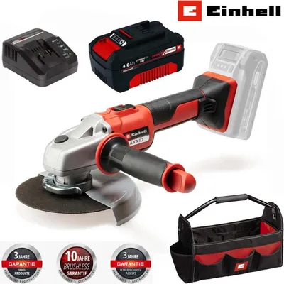 Produktbild von Einhell Professionel Winkelschleifer AXXIO 18/125 -150 Li-18V,Akku 4.0 Ah + Bag