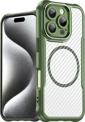 Zdjęcie produktu dla Etui silikonowe Leading Series MagSafe do iPhone 16 Pro Max - zielone