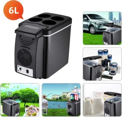 Productafbeelding van Mini Auto Koelkast - 12V - 45W - Draagbare Koeler- Voor Auto - Truck - 6 liter - Keuken Reizen - Picknick