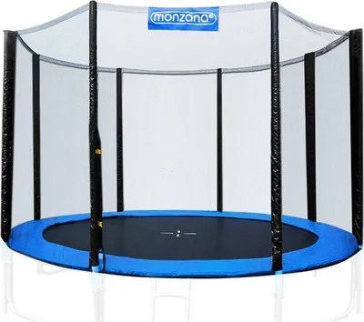 Productafbeelding van Moinzana trampoline - Ø244 cm, veiligheidsnet, UV- en weersbestendig - Zwart