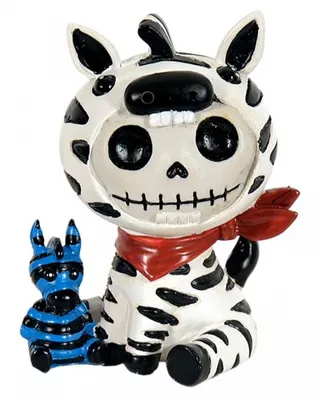 Produktbild von Kleine Zebbie Furrybones Figur - Skelettfigur als Geschenkidee