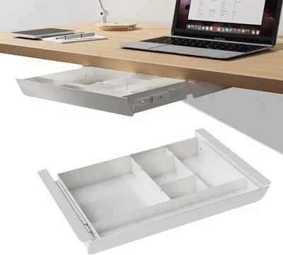 Produktbild von Famanu Schublade unter dem Schreibtisch mit Aufbewahrungslade und Stifteschublade - ergonomisch