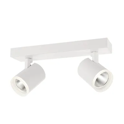 Zdjęcie produktu dla Reflektor sufitowy LED ruchomy Helvia biały 10W biała neutralna 1000lm metal wym:11x28x6cm IP20 Italux