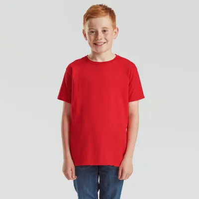 Produktbild von Fruit Of The Loom Kids Iconic 150 T T-Shirt Rot - 3-4 Años