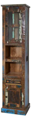 Produktbild von MASSIVMOEBEL24.DE Schrank Altholz 44x36x190 mehrfarbig lackiert NATURE OF SPIRIT BAD #103
