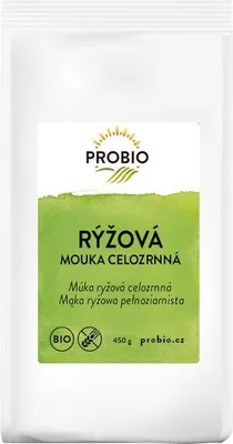 Obrázek produktu pro Mouka rýžová celozrnná BIO 450 g PROBIO