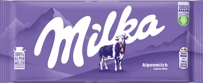 Produktbild von Milka Alpenmilch Schokolade 90g – Zarte Alpenmilch Schokoladentafel