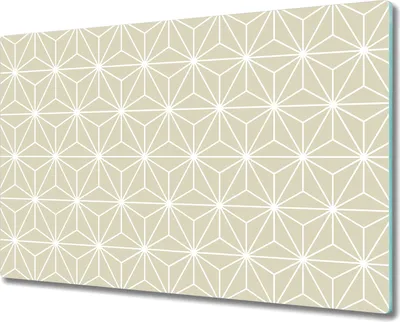 Produktbild von Glas Schneidebrett Herdabdeckplatten Schneideplatten - 80x52 cm - Geometrische Textur