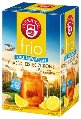 Obrázek produktu pro Teekanne frio Classic ledový čaj citron bez kalorií z černého čaje 45g