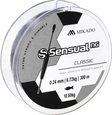 Produktbild von 300m SENSUAL NG CLASSIC starke transparente Vorfach- Angelschnur Ø 0,10mm / 1,81kg