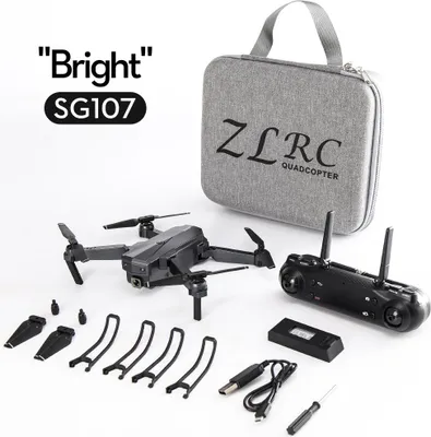Produktbild von SG107 Mini Drohne mit Wifi FPV 1080P 4K HD Kamera Optischer Fluss RC Quadcopter Folgen Sie mir Dron Foldable Helicopter 4k Einzelkamera + Speicher b