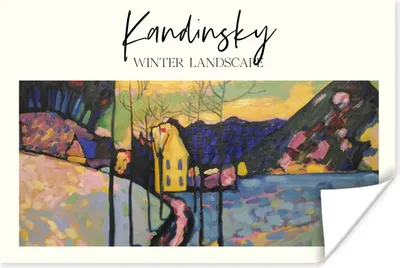 Produktbild von MuchoWow® Poster Winterlandschaft - Wassily Kandinsky 120x80 cm - Bilder
