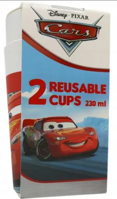 Produktbild von Plastikbecher Cars Birthday, 230ml, 2 Stk.