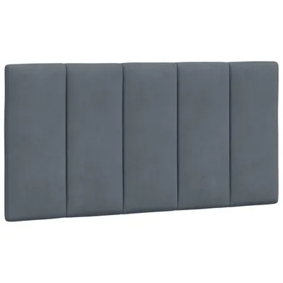 Obrázek produktu pro Polštář na čelo postele Hanko tmavě šedý 100 cm samet