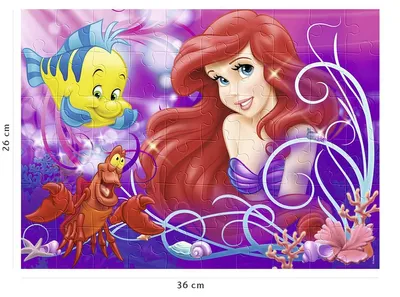 Imagen del producto de Puzzle Nathan, La Sirenita, 36 piezas (27,5 x 19,2 cm) (86634)
