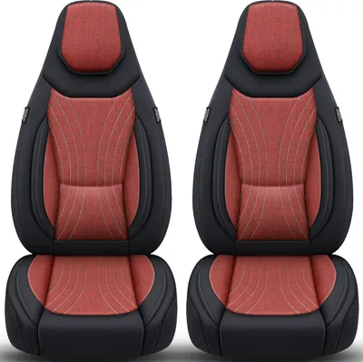 Produktbild von Schonbezüge Sitzbezüge für Smart Forfour W453 Bj ab 2014 in Schwarz/Weinrot C2