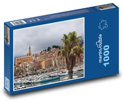Obrázok produktu pre Puzzle 1000 Malebný prístav a mesto - martinpuzzle