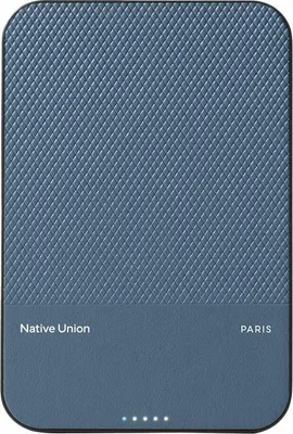 Produktbild von Native Union (Re)Classic Powerbank 5000 mAh Qi2 MagSafe USB-C 15 W Blau-Marineblau