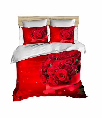 Immagine prodotto di L'Essentiel Linge de Maison, 195, set copripiumino matrimoniale, 100% POLIESTERE MICROSATINATO, rosso, 200 x 220 cm