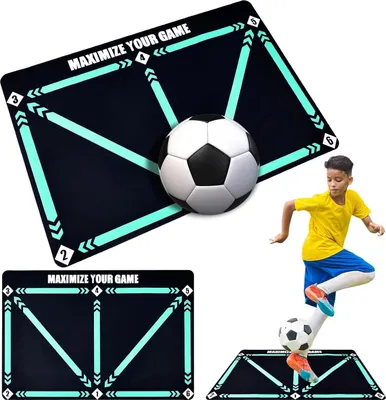 Produktbild von Fußballmatte - Fußballmatte - Fußball Trainingsmaterial - Soccer - Junior - Fußballteppich
