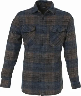 Produktbild von Flanellhemd H-263 Flanellhemd Kariert Hemd Holzfällerhemd Herren Holzfäller Baumwolle Blau L