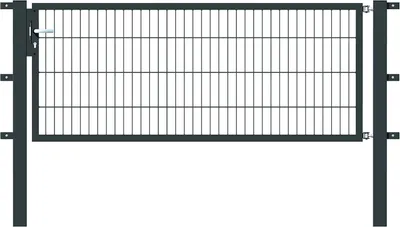 Produktbild von Alberts Einzeltor Flexo mit Zubehör, zum Einbetonieren, anthrazit, Breite 200 cm, Höhe 80 cm