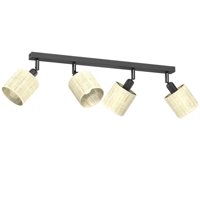 Immagine prodotto di LUMINEX lampada RATTAN spot soffitto illuminazione nero